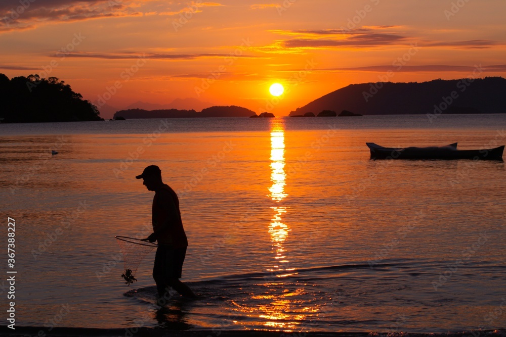 Obraz premium sunset on the beach