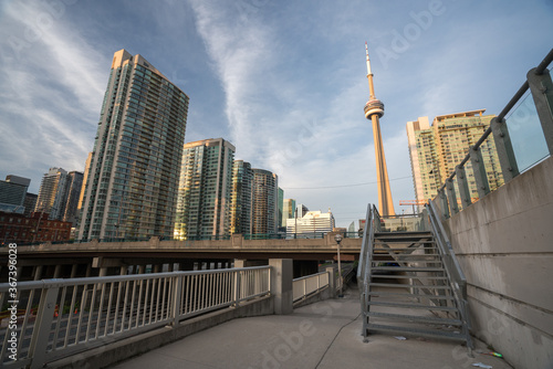 Photography Panoramic View of Toronto Cityscape during clear summer day