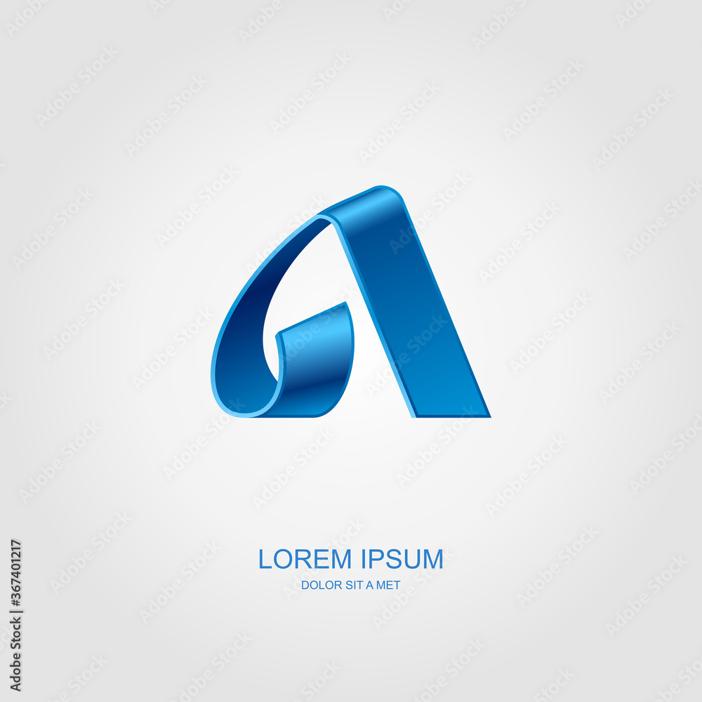 Letter A stylized vector template design emblem logo, Business technology universal idea, Vector illustration Eps 10 Letter A stylized vector template design emblem logo, Business technology universal idea, Vector illustration Eps 10