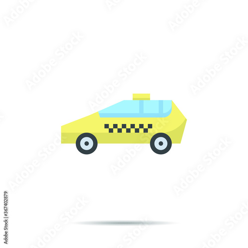 Taxi icon line vector illustration 