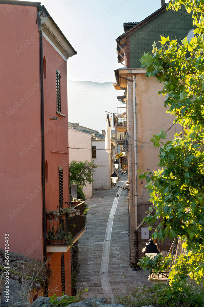 Castelpoto, Campania, Italy - 26 July, 2020: Castelpoto, a small village near Benevento