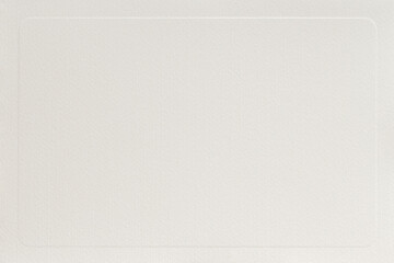 Organic light cream paper with embossed patterned border, blank for your design. Background, copy space