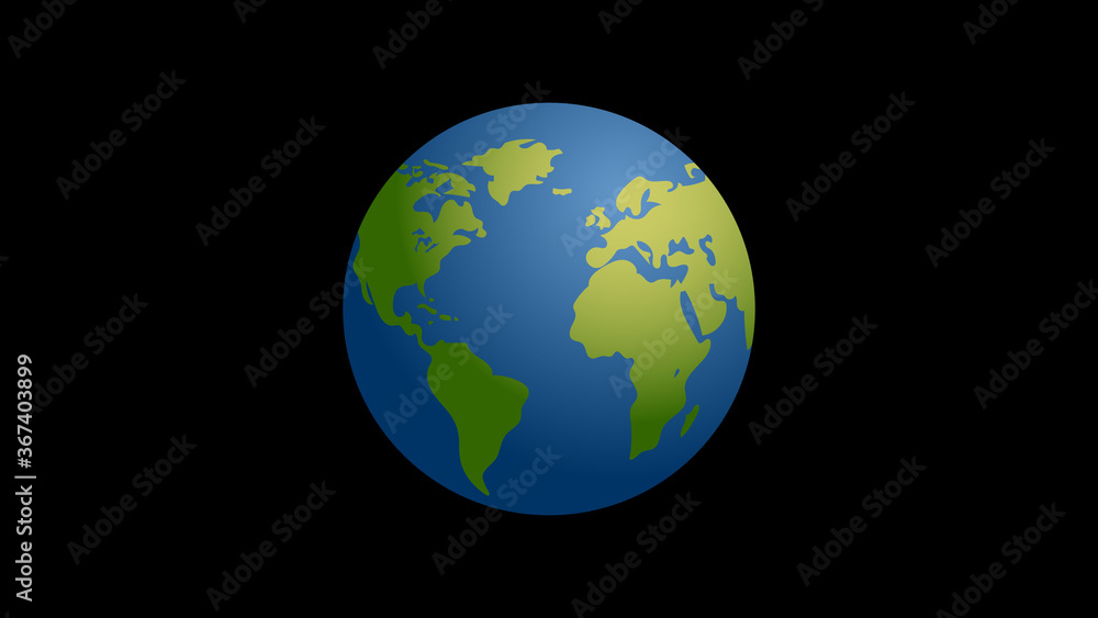 Vector model of Planet Earth on the dark background
Vector model of Planet Earth on the dark background