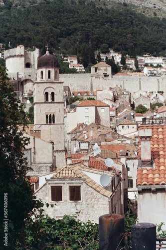 view of the old town of dubrovnik