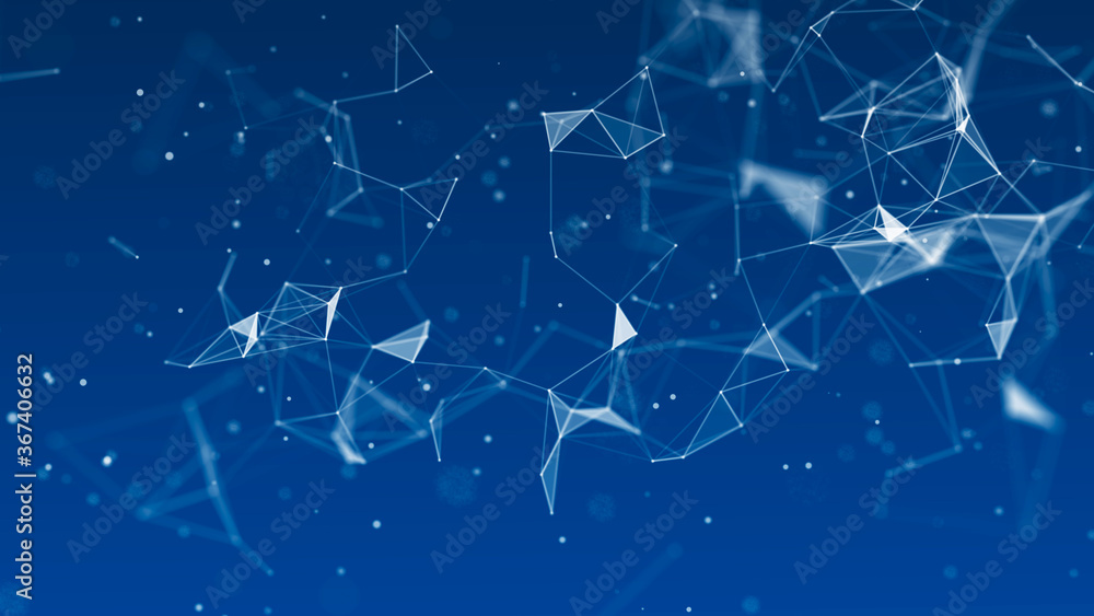 Abstract blue digital background. Big data visualization. Science background. Big data complex with compounds. Lines plexus. Abstract blue digital background. Big data visualization. Science background. Big data complex with compounds. Lines plexus.