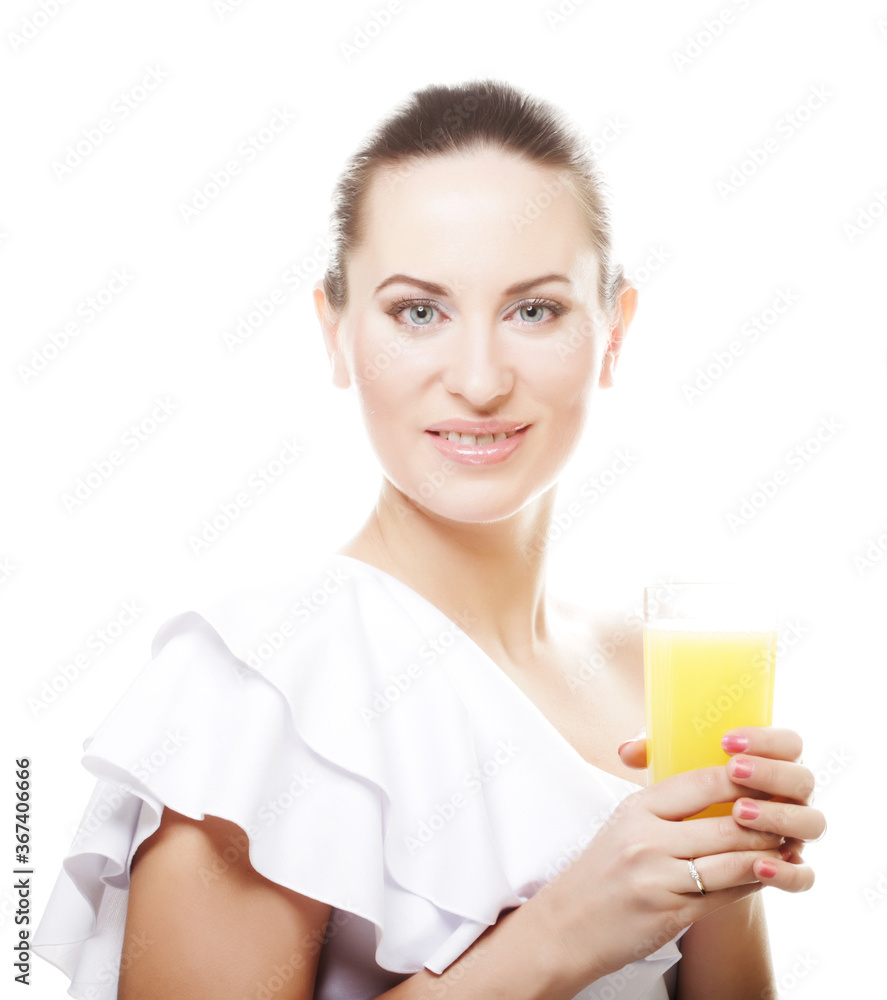 girl drinking orange juice close up girl drinking orange juice close up