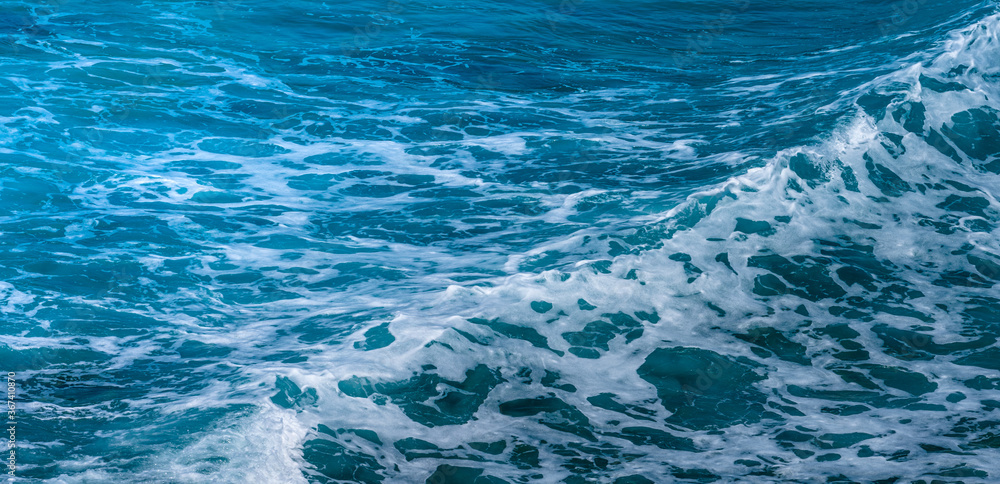 blue water wave surface backround 