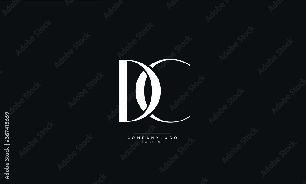 DC Letter Business Logo Design Alphabet Icon Vector Symbol Stock Vector ...