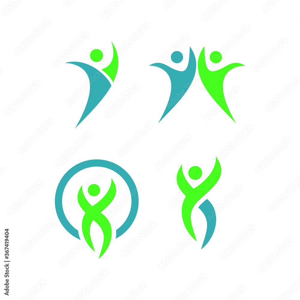 Healthy logo premium design template. Healthy logo premium design template.
