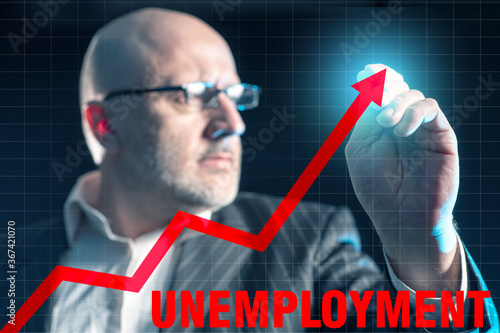 The word Unemployment is wr...