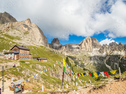 Rotwand and Masare via ferrata in the rose garden in the Dolomites