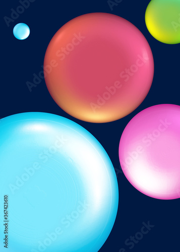 abstract background with bubbles