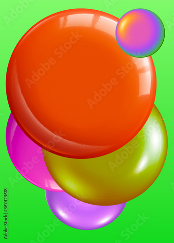 abstract background with bubbles