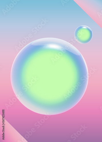 abstract background with bubbles