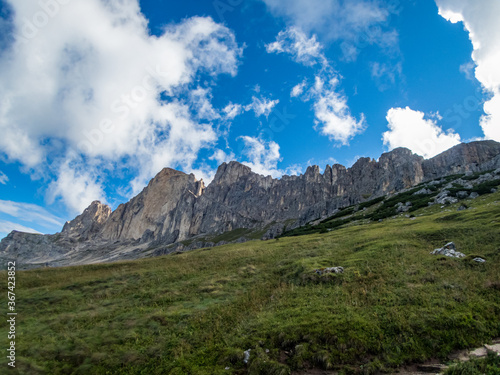 Rotwand and Masare via ferrata in the rose garden in the Dolomites