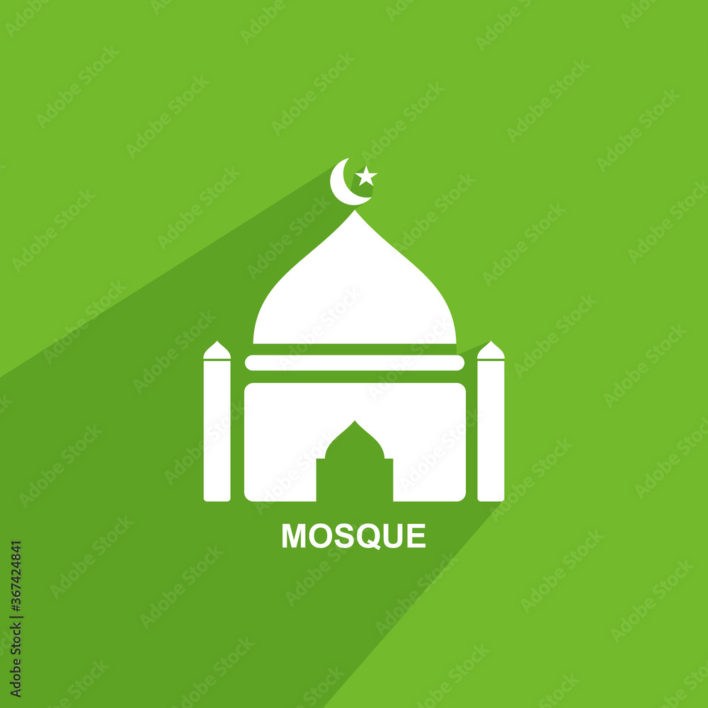 mosque icon, Religion icon vector