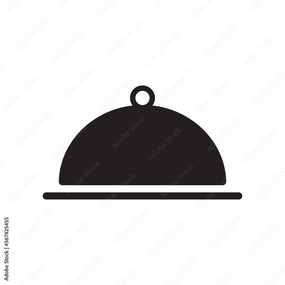 Tray food icon vector illustration. Flat style design. Tray food icon vector illustration. Flat style design.
