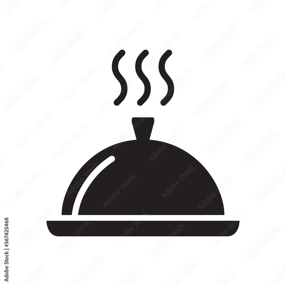 Tray food icon vector illustration. Flat style design. Tray food icon vector illustration. Flat style design.