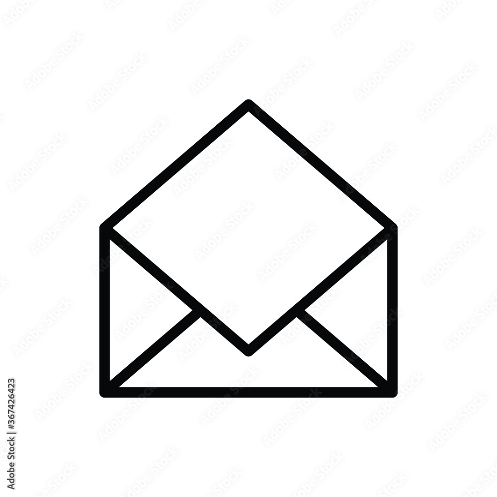 Mail, Envelope, Open Icon Logo Vector Isolated. Email and Business Icon Set. Editable Stroke and Pixel Perfect. Mail, Envelope, Open Icon Logo Vector Isolated. Email and Business Icon Set. Editable Stroke and Pixel Perfect.