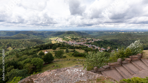 Panoramic view of Dabo village in France
