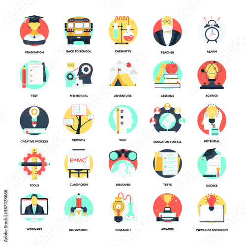 Education and Knowledge Vector Icons 5