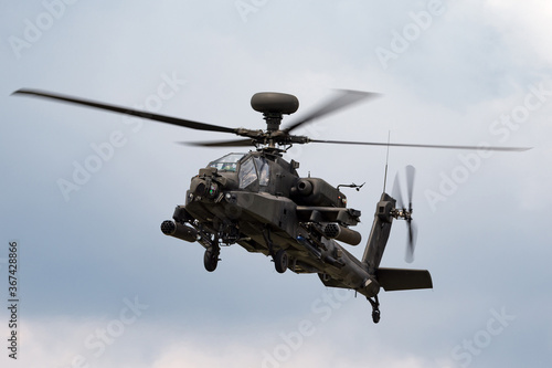 Fototapeta Naklejka Na Ścianę i Meble -  Attack Helicopter hovering.