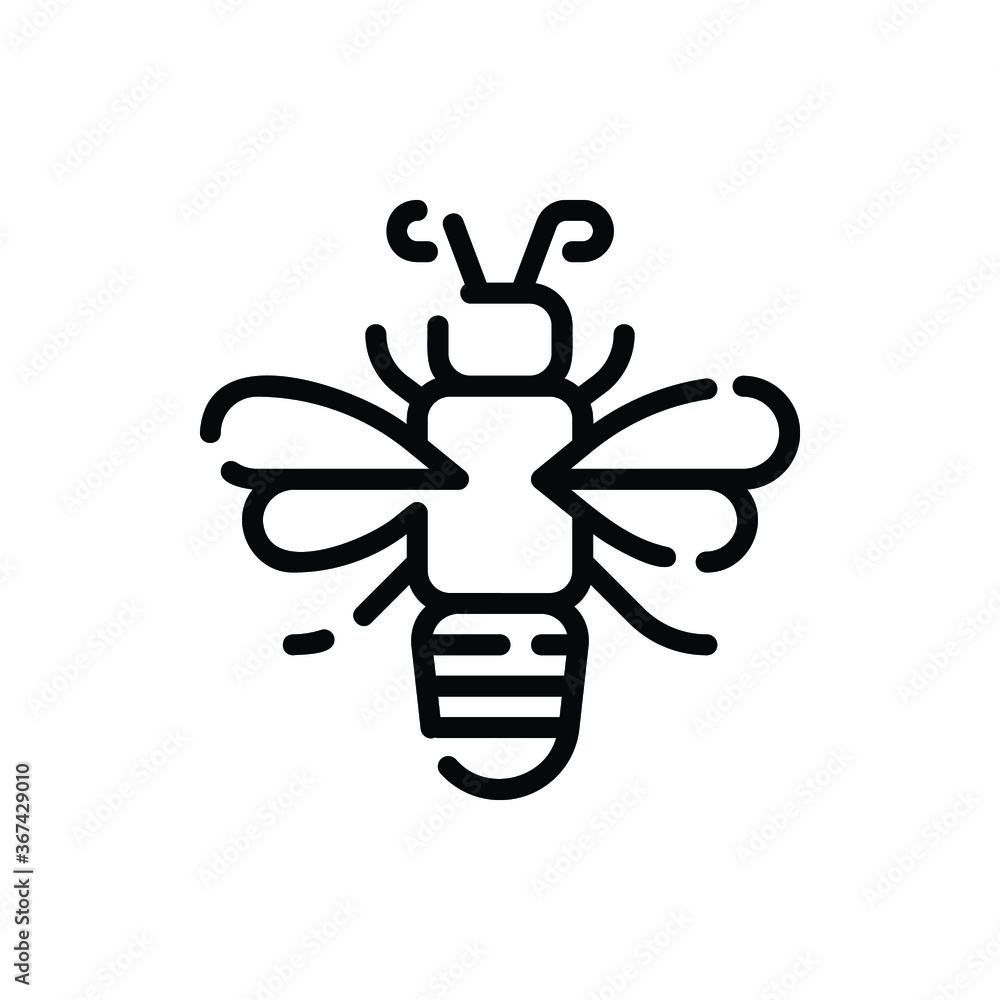 Bee, Insect Icon Logo Vector Isolated. Autumn Icon Set. Editable Stroke and Pixel Perfect. Bee, Insect Icon Logo Vector Isolated. Autumn Icon Set. Editable Stroke and Pixel Perfect.