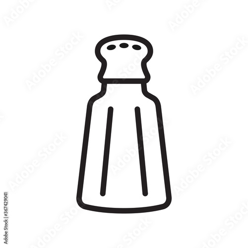 Salt, pepper shaker icon vector illustration. 