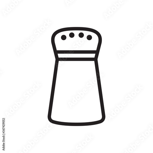 Salt, pepper shaker icon vector illustration. 