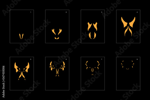 Smoke effect. dust smoke animation sprite sheet. classic dust smoke effect animation for game or cartoon or animation. vector style animation effect 1627.