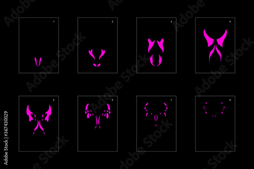 Smoke effect. poison smoke animation sprite sheet. classic poison smoke effect animation for game or cartoon or animation. vector style poison animation effect 1630.