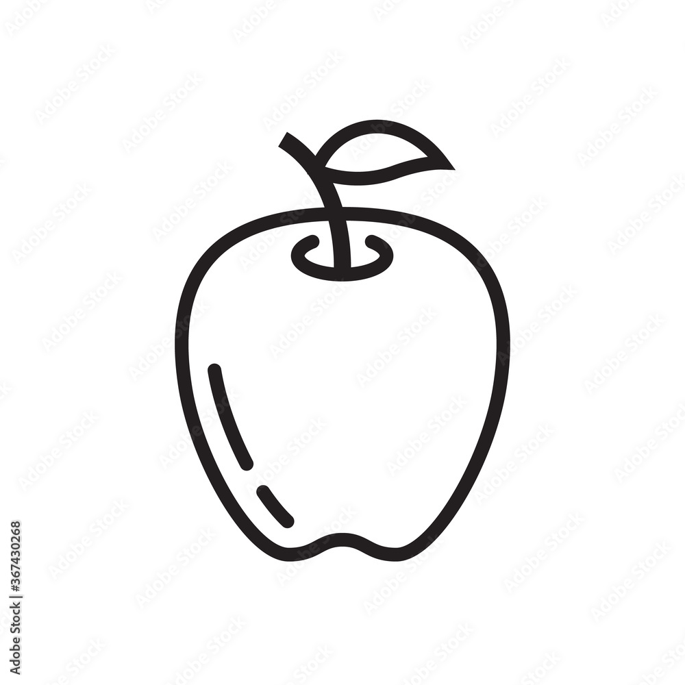 Apple icon vector illustration.
