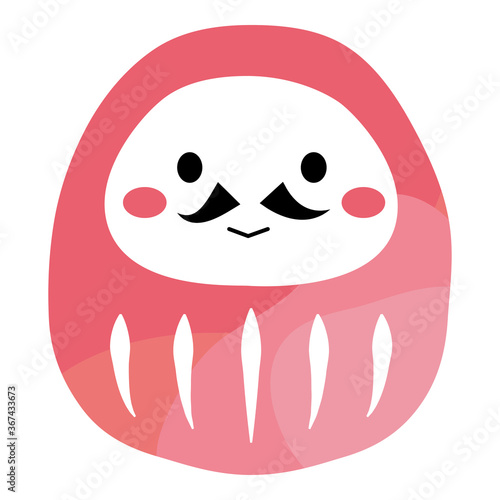 かわいいだるまのイラスト