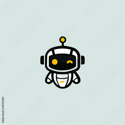 funny cartoon robot