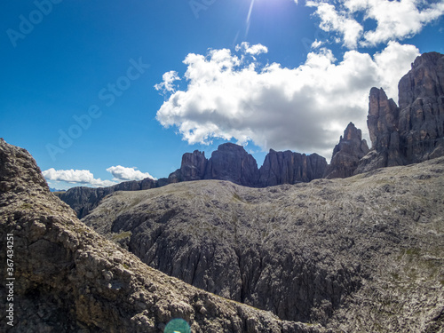 Pisciadu via ferrata of the Sella group near Piz Boe photo