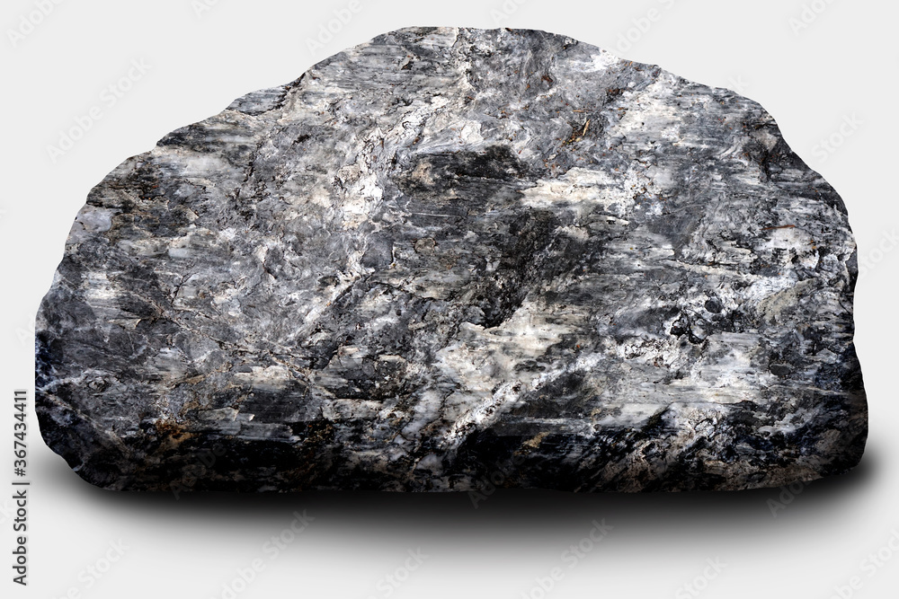 Fototapeta premium stones white background, Clipping path