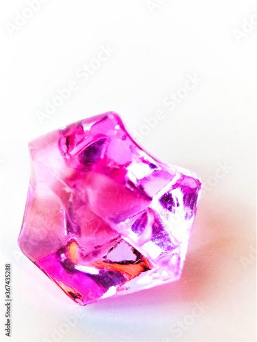 amethyst crystal on white background