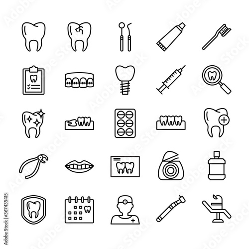 Dentist Icon Set