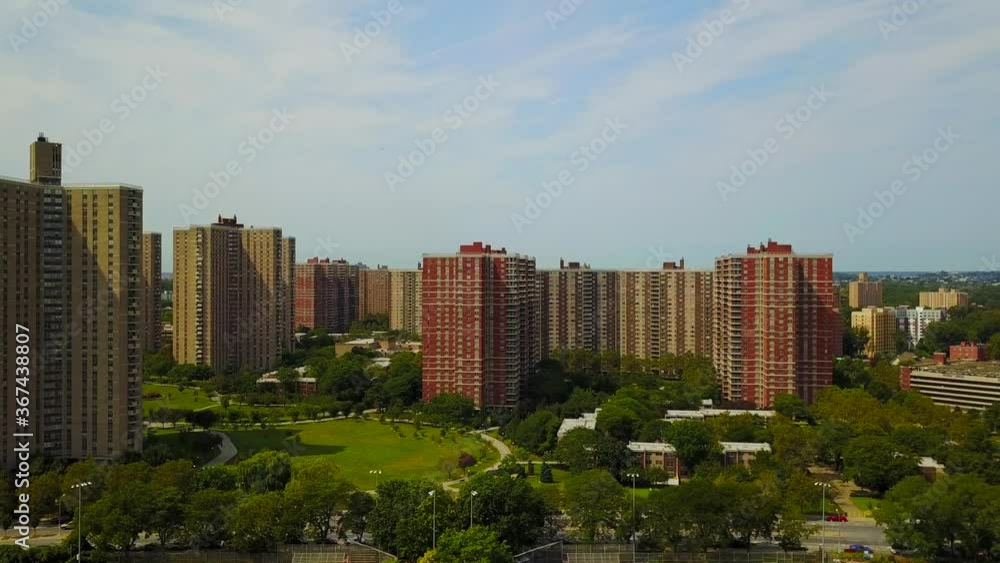 Aerial View of Large Hi-Rise Apartment Buildings Aerial View of Large Hi-Rise Apartment Buildings