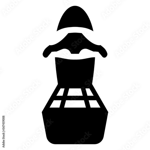
solid design of underwater scooter icon, diver propulsion device,
