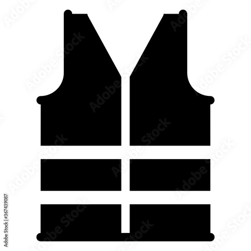 
A sleeveless buoyant or inflatable life jacket icon 
