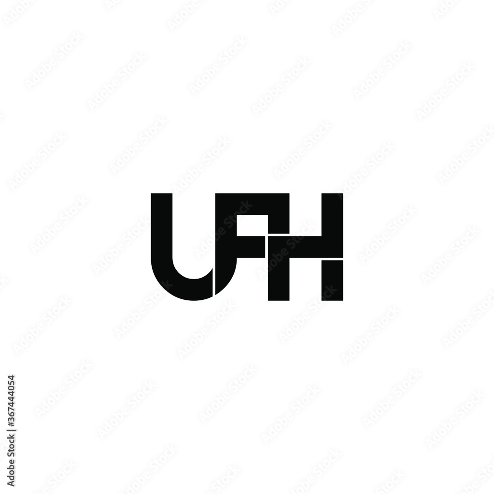 ufh letter original monogram logo design ufh letter original monogram logo design
