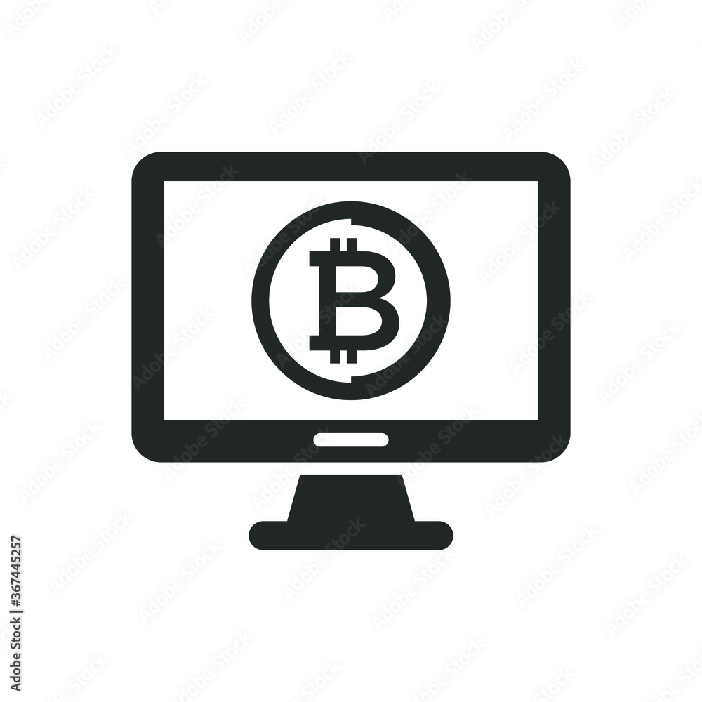 Bitcoin digital currency icon Bitcoin digital currency icon