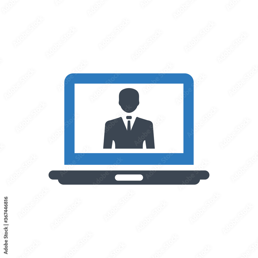 Video confarence icon ( vector illustration ) Video confarence icon ( vector illustration )