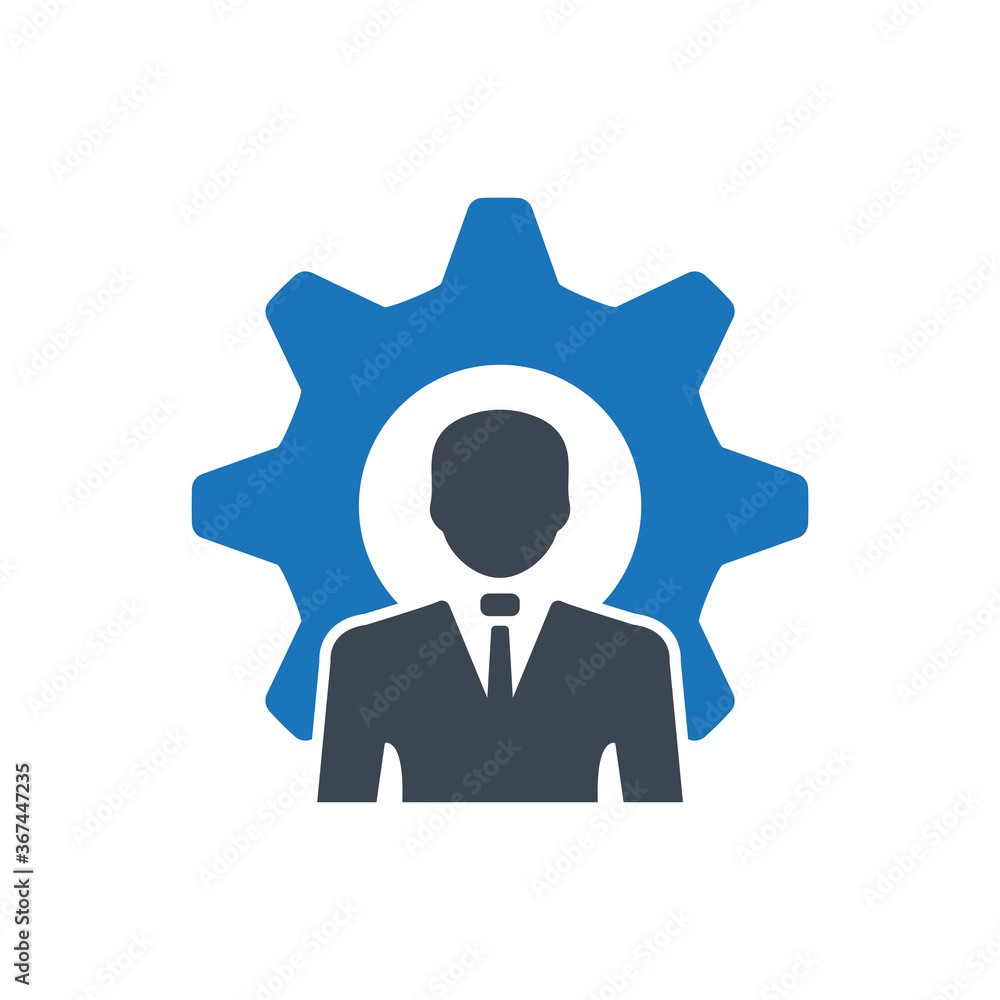 Business management icon ( vector illustration ) Business management icon ( vector illustration )