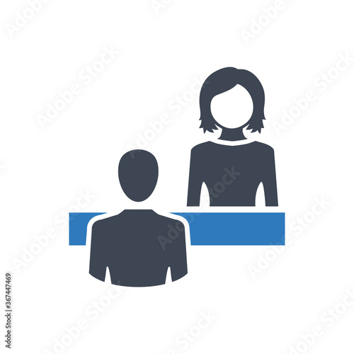Information desk icon ( vector illustration )