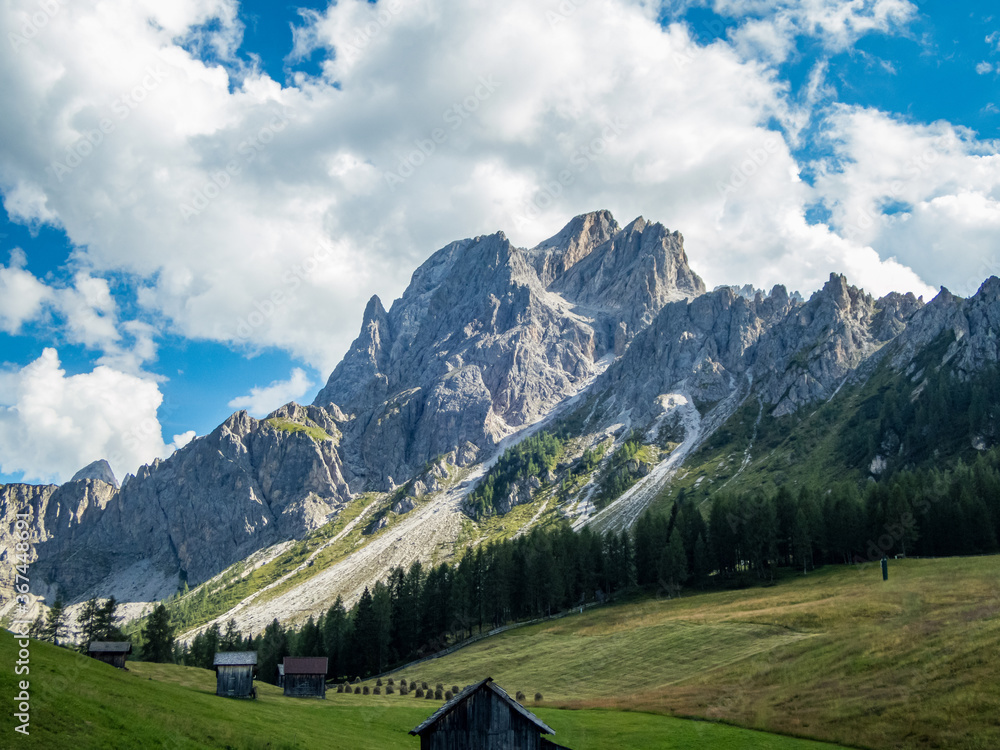 Rotwand via ferrata near Sexten in the Dolomites