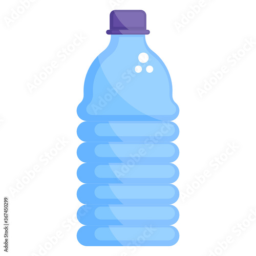 
Mineral water bottle made of plastic
