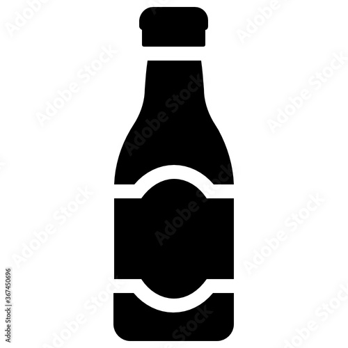 
Filled icon design of an alcoholic drink
