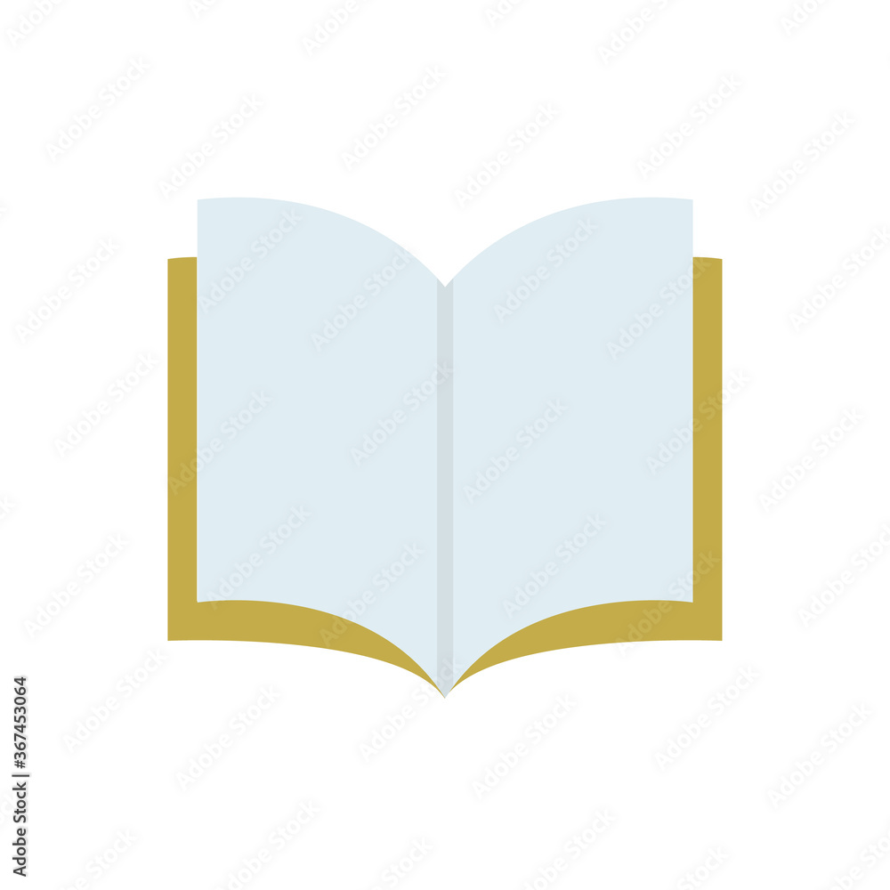 Book flat icon, vector illustration isolated on white background Book flat icon, vector illustration isolated on white background